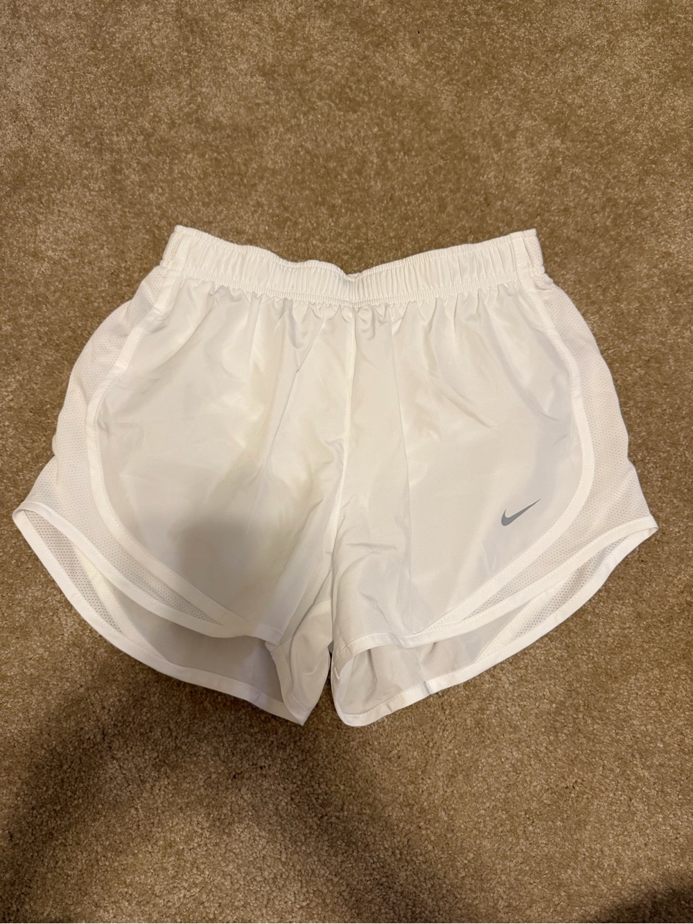 Nike White Women's Athletic Running Shorts